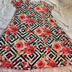 Lula roe Jessie dress large Euc